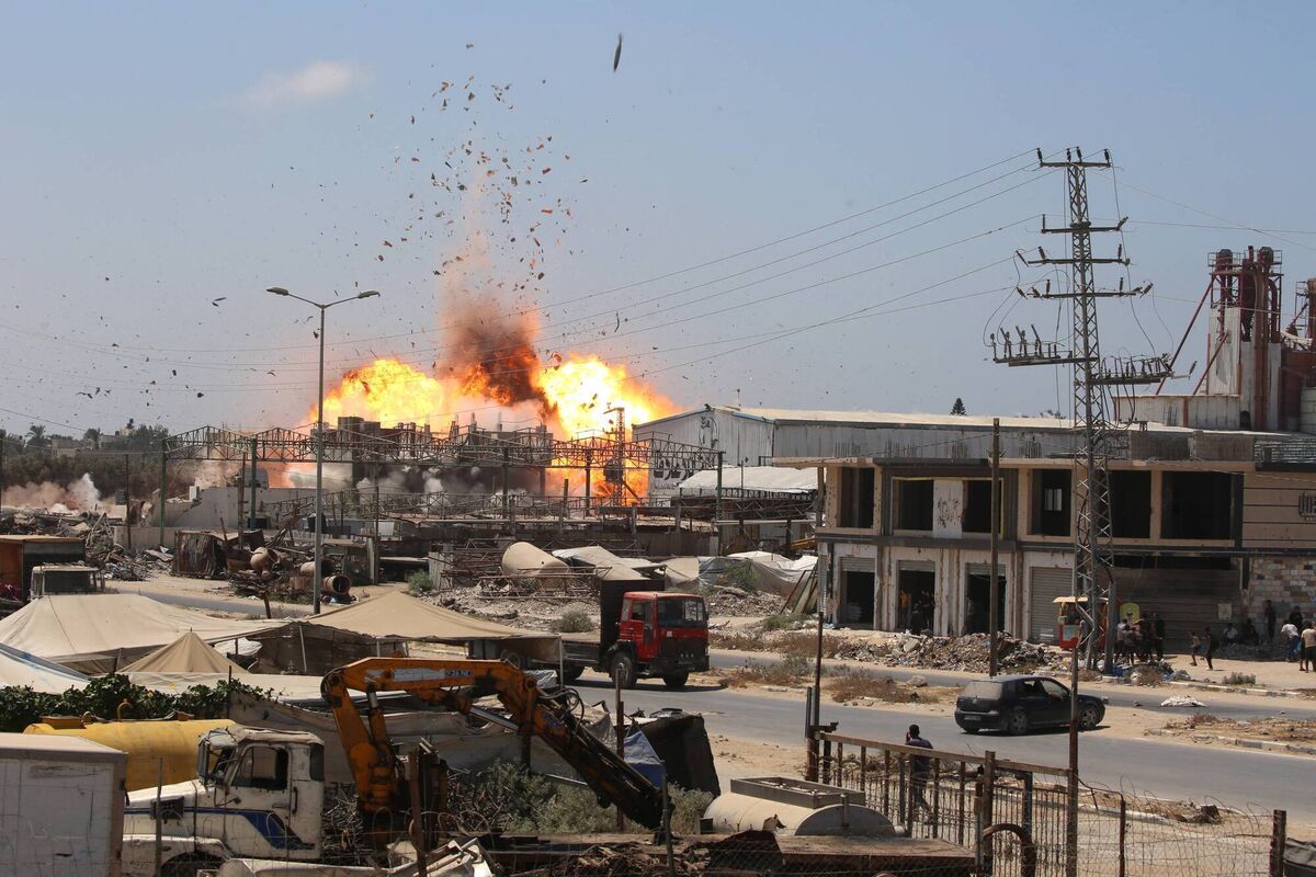 An Israeli strike on Maghazi, Gaza, on August 23 killed three people including a child, according to first responders. Middle-class Irish people who would never have protested a US president’s visit now ask questions about US support for Israel. Picture: Eyad Baba/AFP/Getty An Israeli strike on Maghazi, Gaza, on August 23 killed three people including a child, according to first responders. Middle-class Irish people who would never have protested a US president’s visit now ask questions about US support for Israel. Picture: Eyad Baba/AFP/Getty