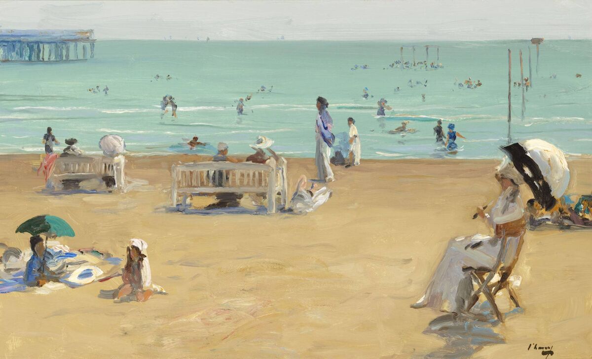 'The Bathing Hour, the Lido, Venice (1912)', by John Lavery (1856 – 1941). 'The Bathing Hour, the Lido, Venice (1912)', by John Lavery (1856 – 1941).