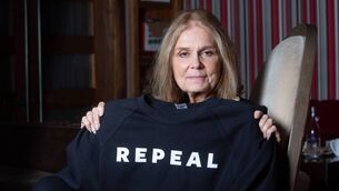 <p>Activist and writer Gloria Steinem  at the West Cork Literary Festival in Bantry in 2016. ‘Steinem stood in for a large swath of feminists – intellectuals and activists, writers and organisers, liberals and radicals, lesbians and Playboy bunnies — and did her best to respect them all.’ Picture: Darragh Kane</p>