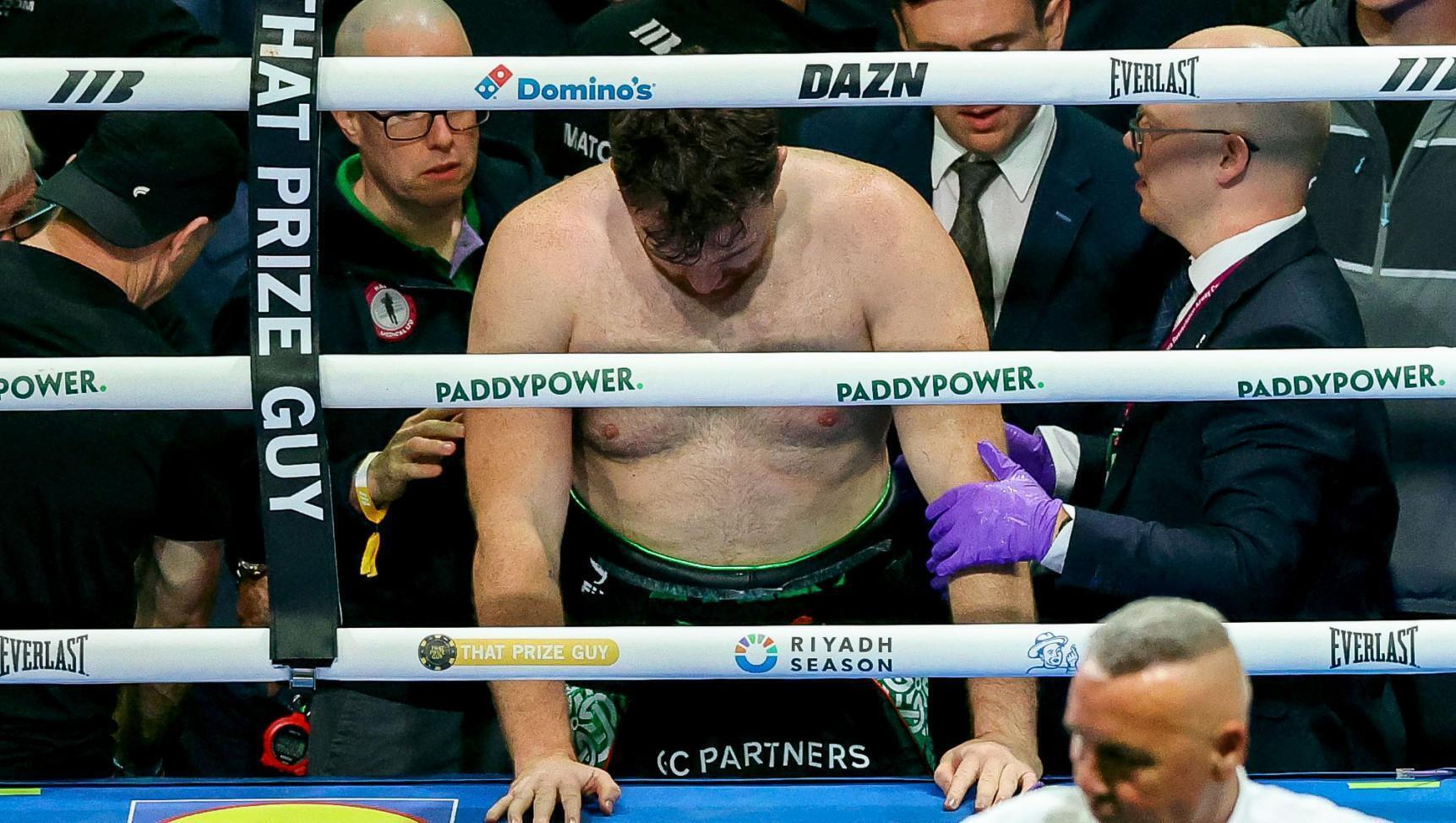 Photo: irishexaminer.com Katie Taylor Croke Park Fight Draws Star-Studded Crowd and Viral Star