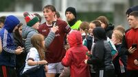 Mayo Senior Football Championship Round 3 Crossmolina Deel Rovers vs Mayo Gaels Kobe McDonald with fans after the match 6/9/2026