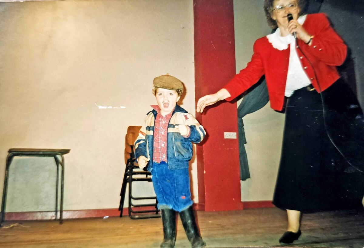 Casey dressed as Dinny from Glenroe at the Portmagee Fancy Dress party in 1993. Age 3 Casey dressed as Dinny from Glenroe at the Portmagee Fancy Dress party in 1993. Age 3