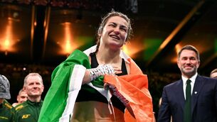 <p>Katie Taylor celebrates following her undisputed super lightweight championship fight victory over Flora Pili at the Once Upon A Time fight night in Croke Park, Dublin. Picture: Stephen McCarthy/Sportsfile</p> <p>Katie Taylor celebrates following her undisputed super lightweight championship fight victory over Flora Pili at the Once Upon A Time fight night in Croke Park, Dublin. Picture: Stephen McCarthy/Sportsfile</p>