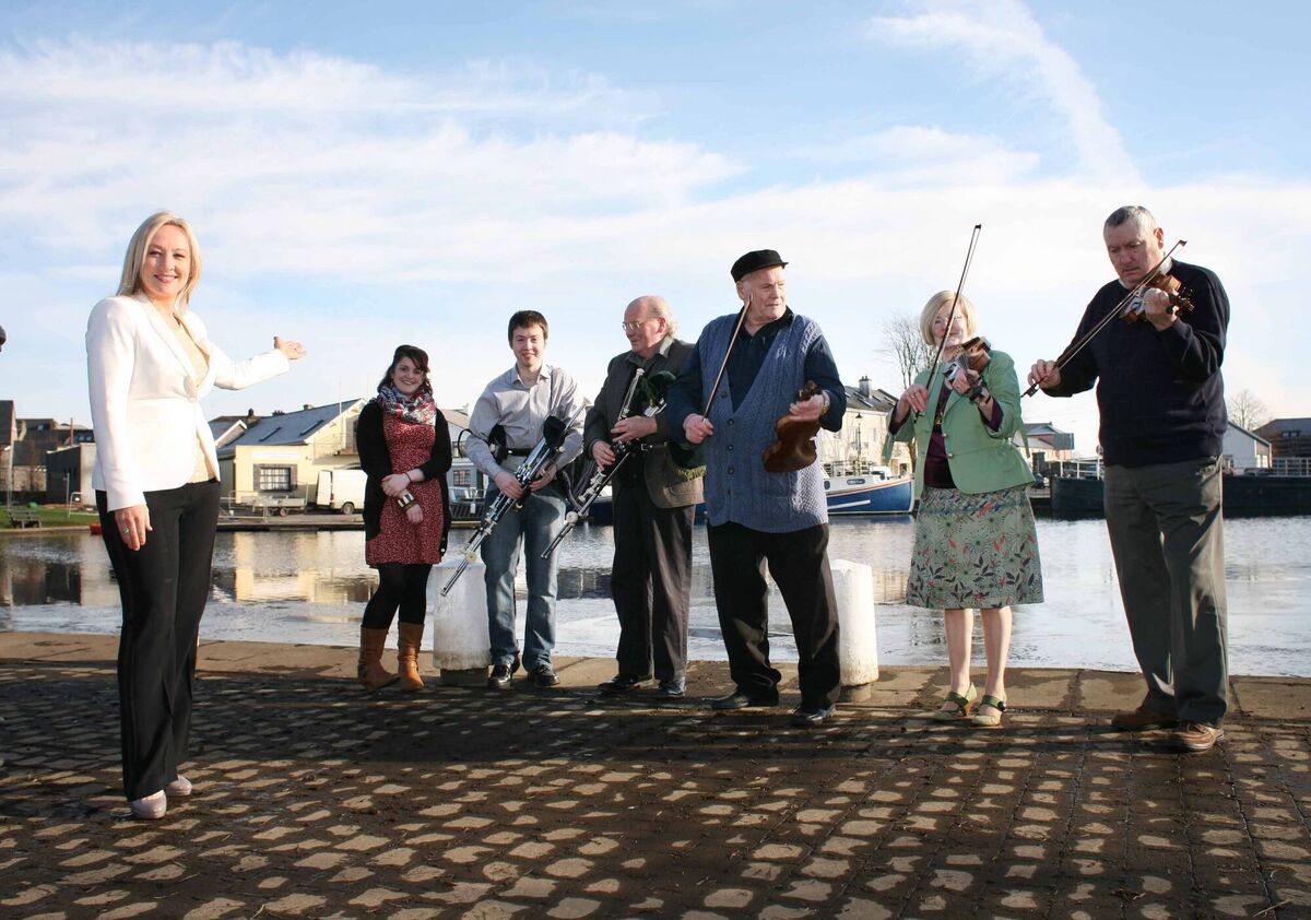 Brian and Eithne Vallely (second and third from right) - parents of Niall Vallely - pictured in 20212 at the announcement of the TG4 Traditional Music Awards. Picture: Brian Farrell Brian and Eithne Vallely (second and third from right) - parents of Niall Vallely - pictured in 20212 at the announcement of the TG4 Traditional Music Awards. Picture: Brian Farrell