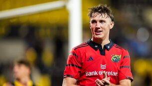 <p>Ian Madigan believes Munster out-half prospect Tom Wood can withstand the physicality of professional rugby. Pic: Emilian Baldow/Sportsfile</p>