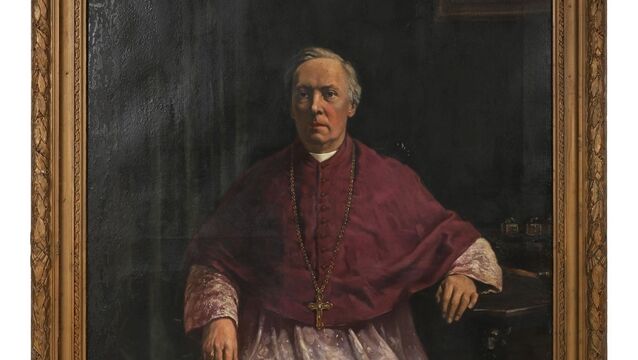 <p>Leo Whelan (1892-1956) - Portrait of Bishop Thomas Grace of Sacramento at Sheppards.</p>