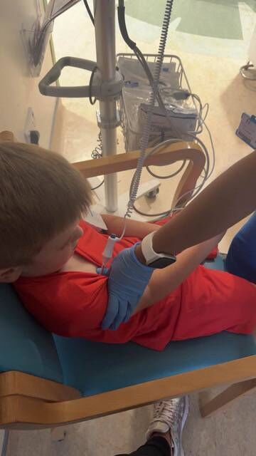 A mother has expressed concern after her five year old son picked up a syringe containing heroin and blood near a playground at The Lough in Cork city. Pictured is Ben Millar at CUH. Photo via Cork's 96FM A mother has expressed concern after her five year old son picked up a syringe containing heroin and blood near a playground at The Lough in Cork city. Pictured is Ben Millar at CUH. Photo via Cork's 96FM