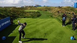 <p>THE CHAMP IS HERE: Rory McIlroy tees off the eighteenth. Pic: ©INPHO/Ben Brady.</p> <p>THE CHAMP IS HERE: Rory McIlroy tees off the eighteenth. Pic: ©INPHO/Ben Brady.</p>
