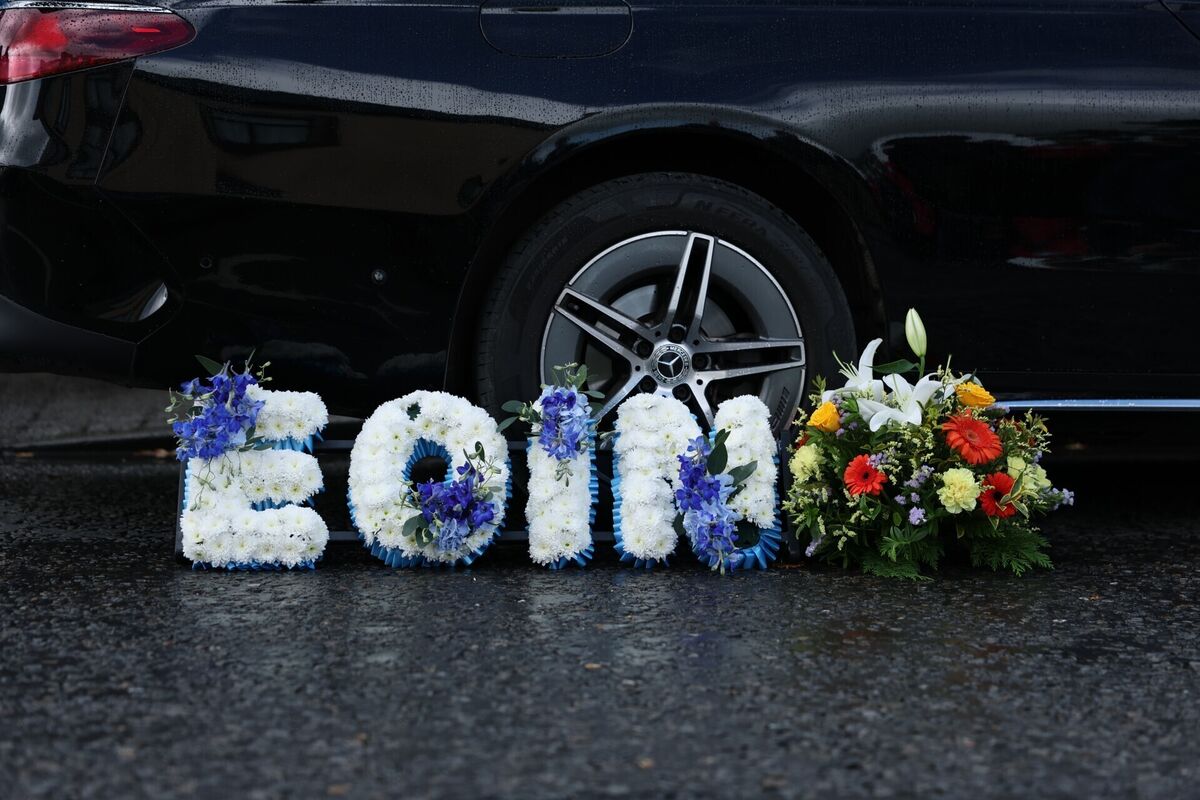 A floral tribute at the funeral of Eoin Doyle at St. Patrick's Church in Cloonfad, Co Mayo. Picture: Clodagh Kilcoyne/PA Wire A floral tribute at the funeral of Eoin Doyle at St. Patrick's Church in Cloonfad, Co Mayo. Picture: Clodagh Kilcoyne/PA Wire