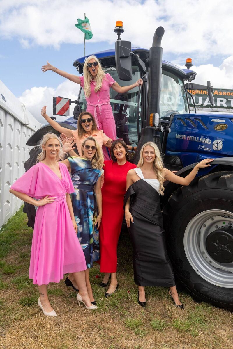 Ciana Aspell and Sorcha O’Dowd from Cannella Lane and fashion co-ordinator Brigid Dooley with Celia Holman Lee models Asta Lee, Kelly Ross and Alannah Maher Daly on site at Screggan, Tullamore, Co Offaly. Ciana Aspell and Sorcha O’Dowd from Cannella Lane and fashion co-ordinator Brigid Dooley with Celia Holman Lee models Asta Lee, Kelly Ross and Alannah Maher Daly on site at Screggan, Tullamore, Co Offaly.