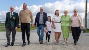 <p>Site owner Lisa O’Flaherty Grogan and her niece Katie O’Flaherty with exhibition supervisor Sean Byrne, site manager Tom Kelly, NPA managing director Anna May McHugh, site supervisor Triona Connolly, and NPA director PJ Lynam, on site at Screggan, Tullamore ahead of the National Ploughing Championships, September 15-17. Photos: Alf Harvey</p> <p>Site owner Lisa O’Flaherty Grogan and her niece Katie O’Flaherty with exhibition supervisor Sean Byrne, site manager Tom Kelly, NPA managing director Anna May McHugh, site supervisor Triona Connolly, and NPA director PJ Lynam, on site at Screggan, Tullamore ahead of the National Ploughing Championships, September 15-17. Photos: Alf Harvey</p>