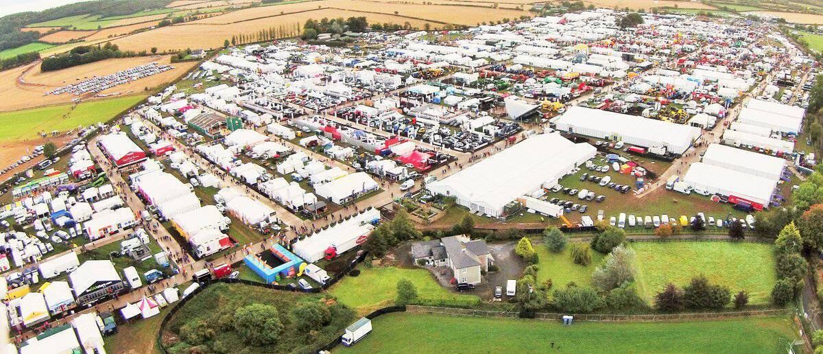An aerial view of the site of the site for the National Ploughing Championships in Screggan, Tullamore, Co Offaly, where a wide variety of businesses connect. An aerial view of the site of the site for the National Ploughing Championships in Screggan, Tullamore, Co Offaly, where a wide variety of businesses connect.