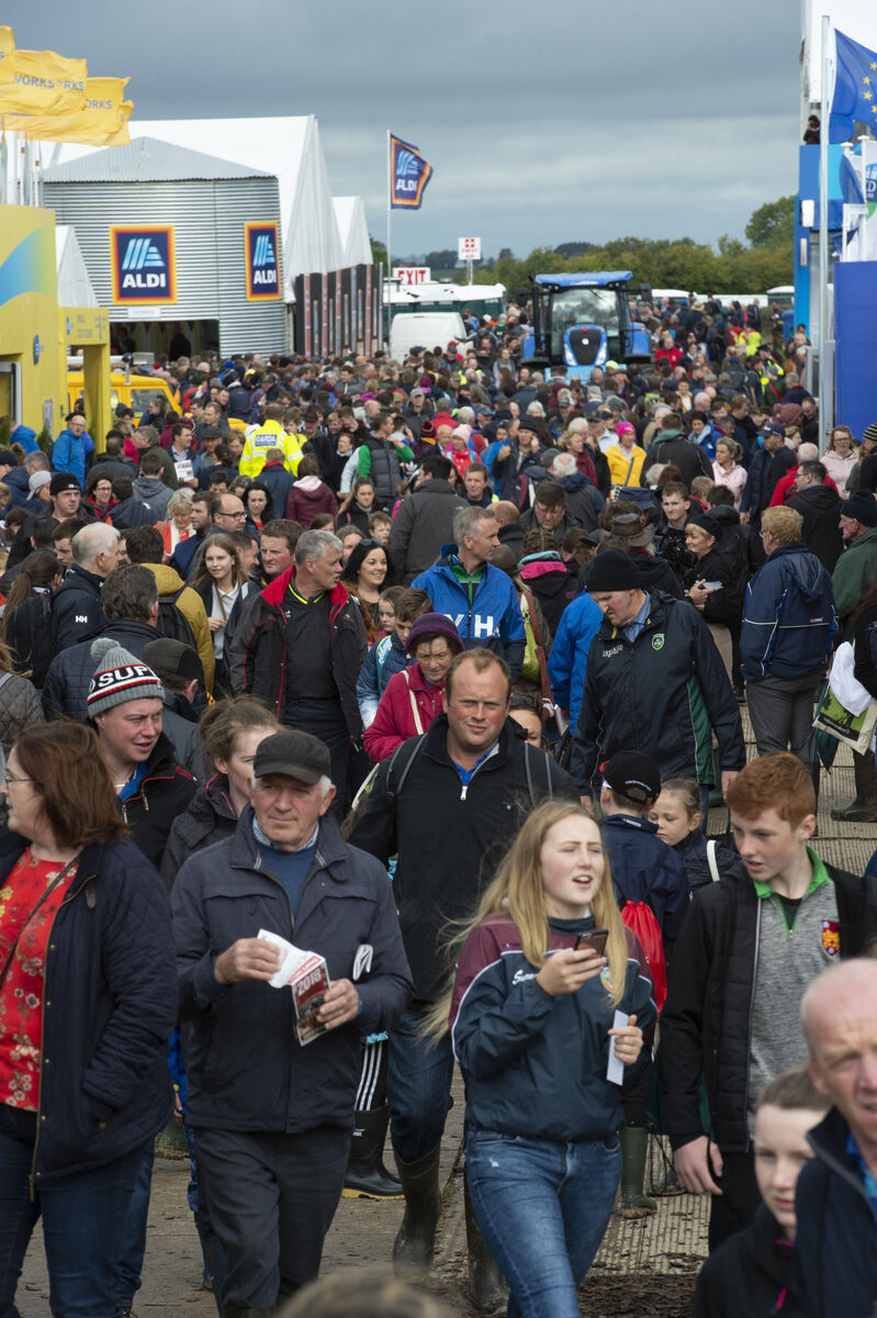 A big crowd at the National Ploughing Championships at Screggan, Tullamore, Co Offaly. Picture Dan Linehan A big crowd at the National Ploughing Championships at Screggan, Tullamore, Co Offaly. Picture Dan Linehan