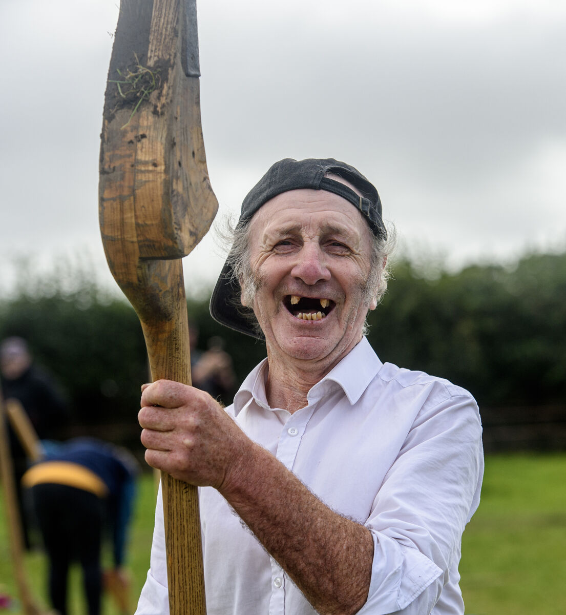 Kevin McNamee, Leitrim, taking part in the Loy digging on the second day at the 2025 National Ploughing Championships in Screggan, Co Offaly. Picture: Dan Linehan Kevin McNamee, Leitrim, taking part in the Loy digging on the second day at the 2025 National Ploughing Championships in Screggan, Co Offaly. Picture: Dan Linehan