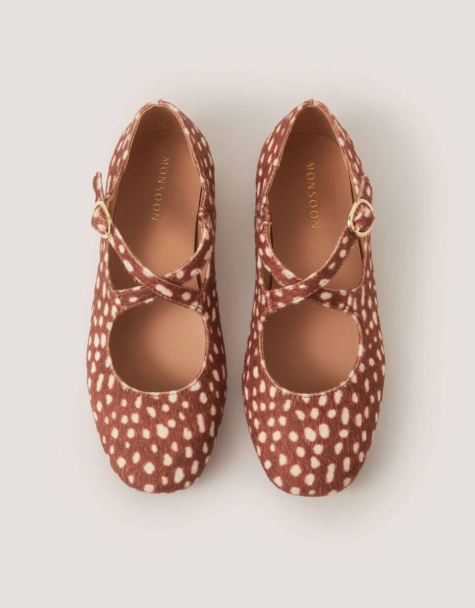 Fashion Bambi Print Ballet Flats, €51, Monsoon. Fashion Bambi Print Ballet Flats, €51, Monsoon.