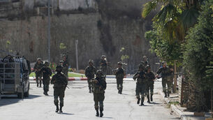 <p>Israeli army soldiers patrol the streets of the occupied West Bank village of Qusra, south of Nablus, Thursday, Aug. 13, 2026. (AP Photo/Majdi Mohammed)</p> <p>Israeli army soldiers patrol the streets of the occupied West Bank village of Qusra, south of Nablus, Thursday, Aug. 13, 2026. (AP Photo/Majdi Mohammed)</p>