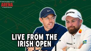 <p>Arena with Maurice Brosnan, live from the Irish Open</p>