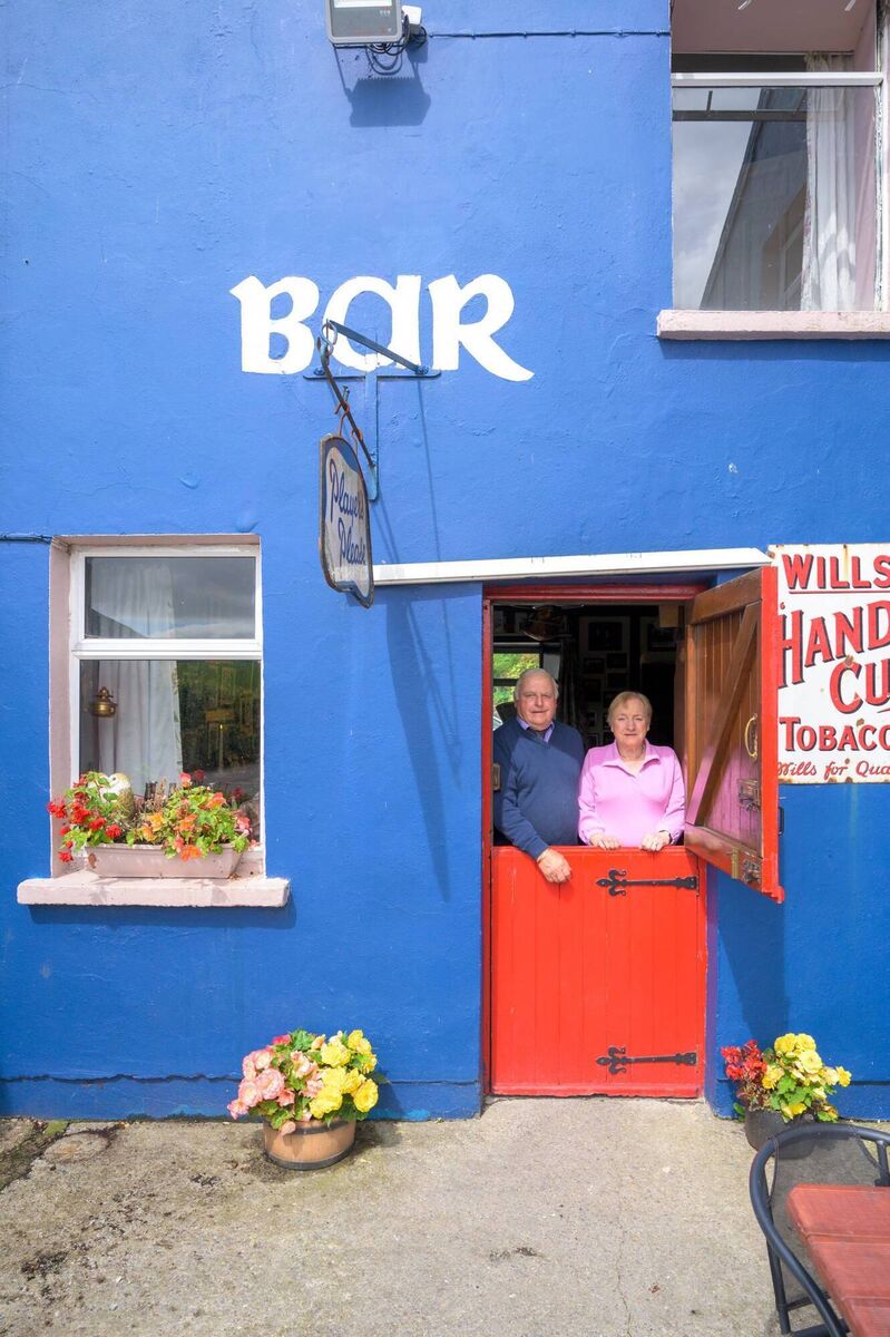 Alan and Mary Barry in the doorway of the Ramble Inn, now closed and sold for close to €1m