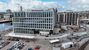 <p>HQ2, directly downriver from HQ1, has two blue chip tenants lined up ahead of its completion next year, and is either in legals or negotiations on pre-letting 115,000 sq ft of the 128,000 sq ft office block on Horgan's Quay. Picture: Larry Cummins </p>