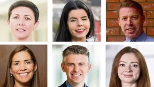 <p>New roles: (top row) Helen Bray, Maureen Walsh, Joe Keating; (bottom row) Maureen Dineen, James Scott-Lennon, Dr Niamh O’Reilly. </p>