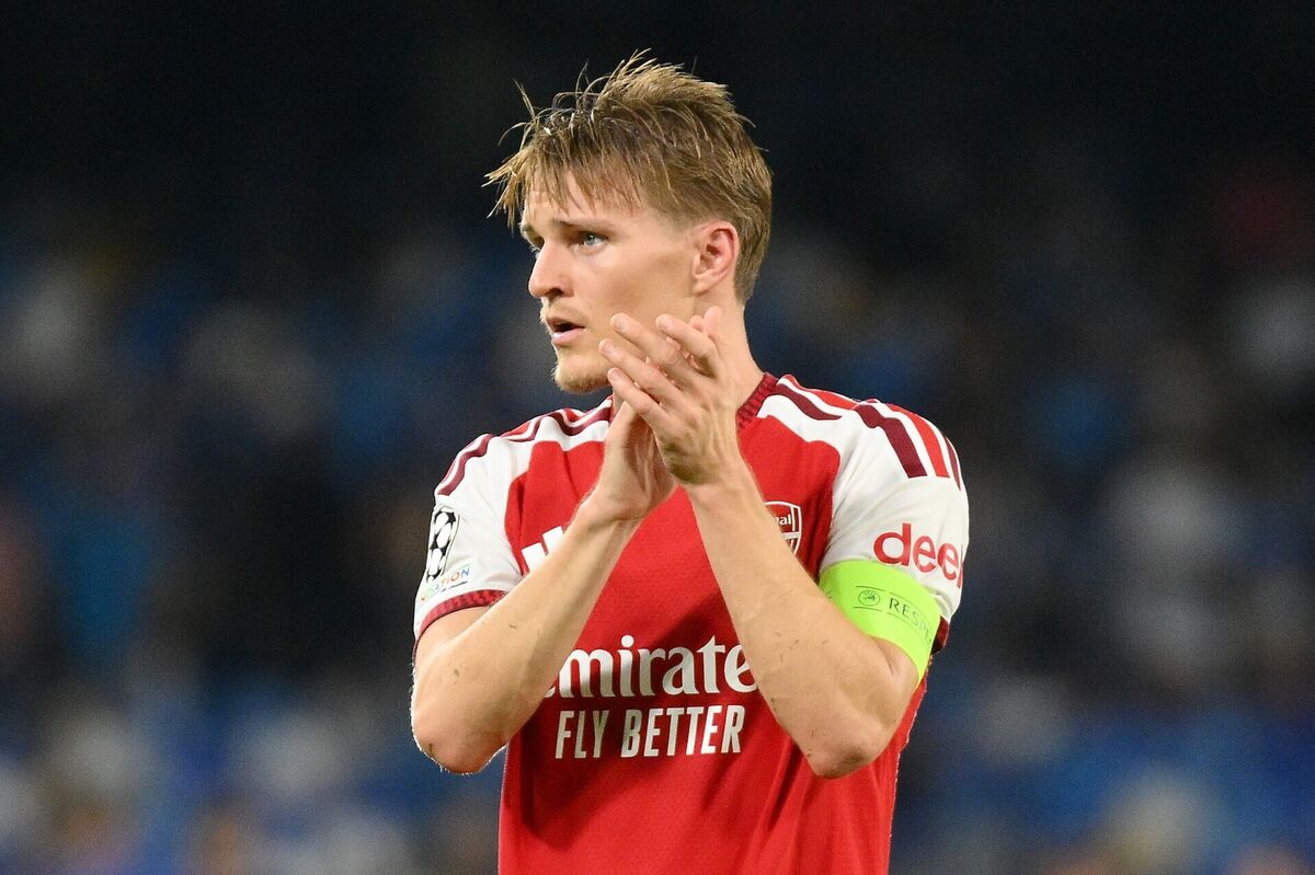 Martin Odegaard shone for Arsenal in Naples, Pic: Agostino Gemito/PA Wire. Martin Odegaard shone for Arsenal in Naples, Pic: Agostino Gemito/PA Wire.