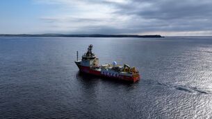 <p>A survey vessel off the Cork coast for Amazon's planned new transatlantic data cable.</p> <p>A survey vessel off the Cork coast for Amazon's planned new transatlantic data cable.</p>