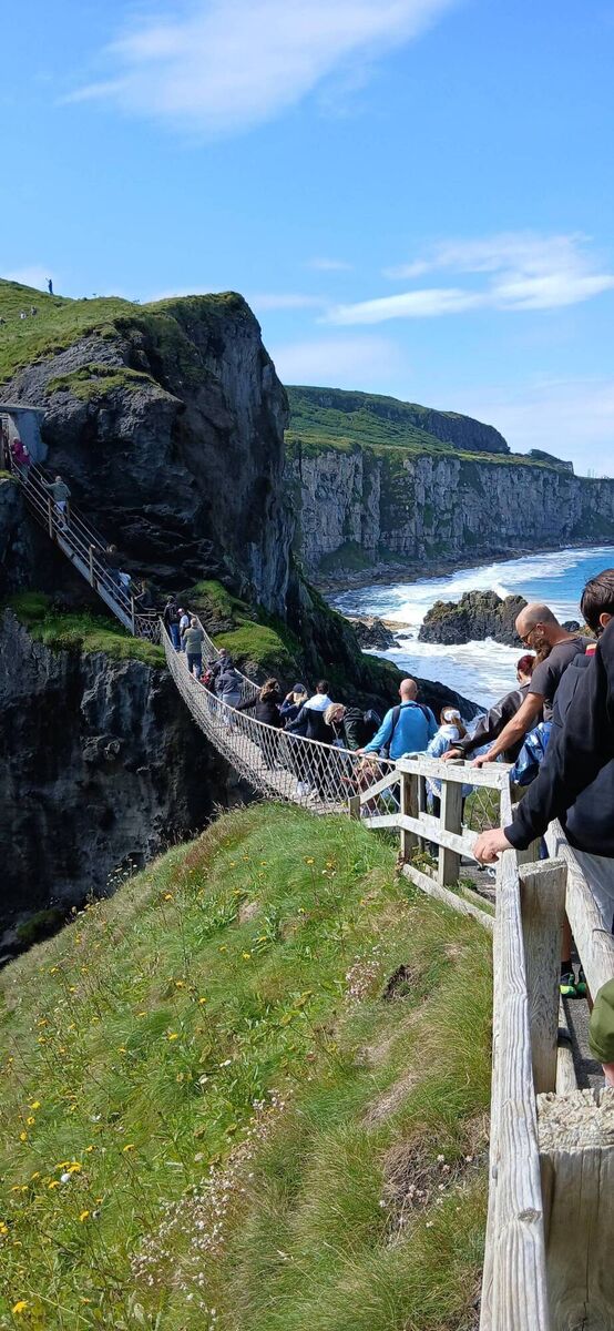 The bridge at Carrick-a-Rede The bridge at Carrick-a-Rede