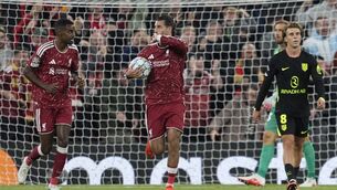 <p>Liverpool's Dominik Szoboszlai celebrates scoring their side's first goal. Pic: Peter Byrne/PA Wire.</p> <p>Liverpool's Dominik Szoboszlai celebrates scoring their side's first goal. Pic: Peter Byrne/PA Wire.</p>