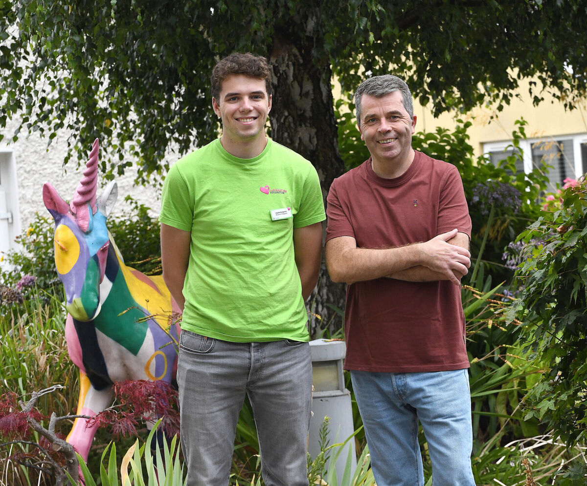  Ian Rattray with his son Ben: Ian says: “You don’t see many younger volunteers across different areas: I think it’s good for Ben.” Picture: Moya Nolan