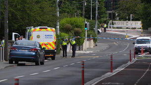 <p>Gardai at the cordon near the scene in Kill Avenue, Dun Laoghaire, Co Dublin (Niall Carson/PA)</p> <p>Gardai at the cordon near the scene in Kill Avenue, Dun Laoghaire, Co Dublin (Niall Carson/PA)</p>