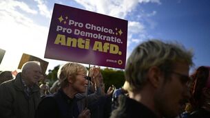<p>People protest during a rally called by Campact and Fridays for Future named 'Time to Act: Stop the AfD!' in Berlin. Picture John MacDougall/AFP via Getty Images</p> <p>People protest during a rally called by Campact and Fridays for Future named 'Time to Act: Stop the AfD!' in Berlin. Picture John MacDougall/AFP via Getty Images</p>