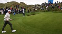 Rory McIlroy walks to the thirteenth green 10/9/2026