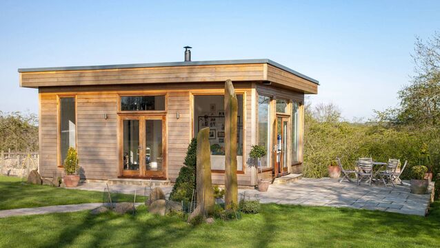 <p>Is it ever advisable to erect a back garden cabin that’s habitable but does not meet building regulations? File picture</p>