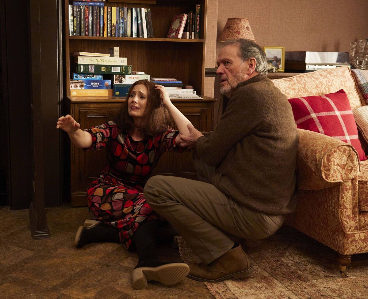 Amy Nuttall as Carol Crottie and Kevin Whately as Silent Dave in Forever Home. Picture: Helen Williams/ Channel 5 Amy Nuttall as Carol Crottie and Kevin Whately as Silent Dave in Forever Home. Picture: Helen Williams/ Channel 5