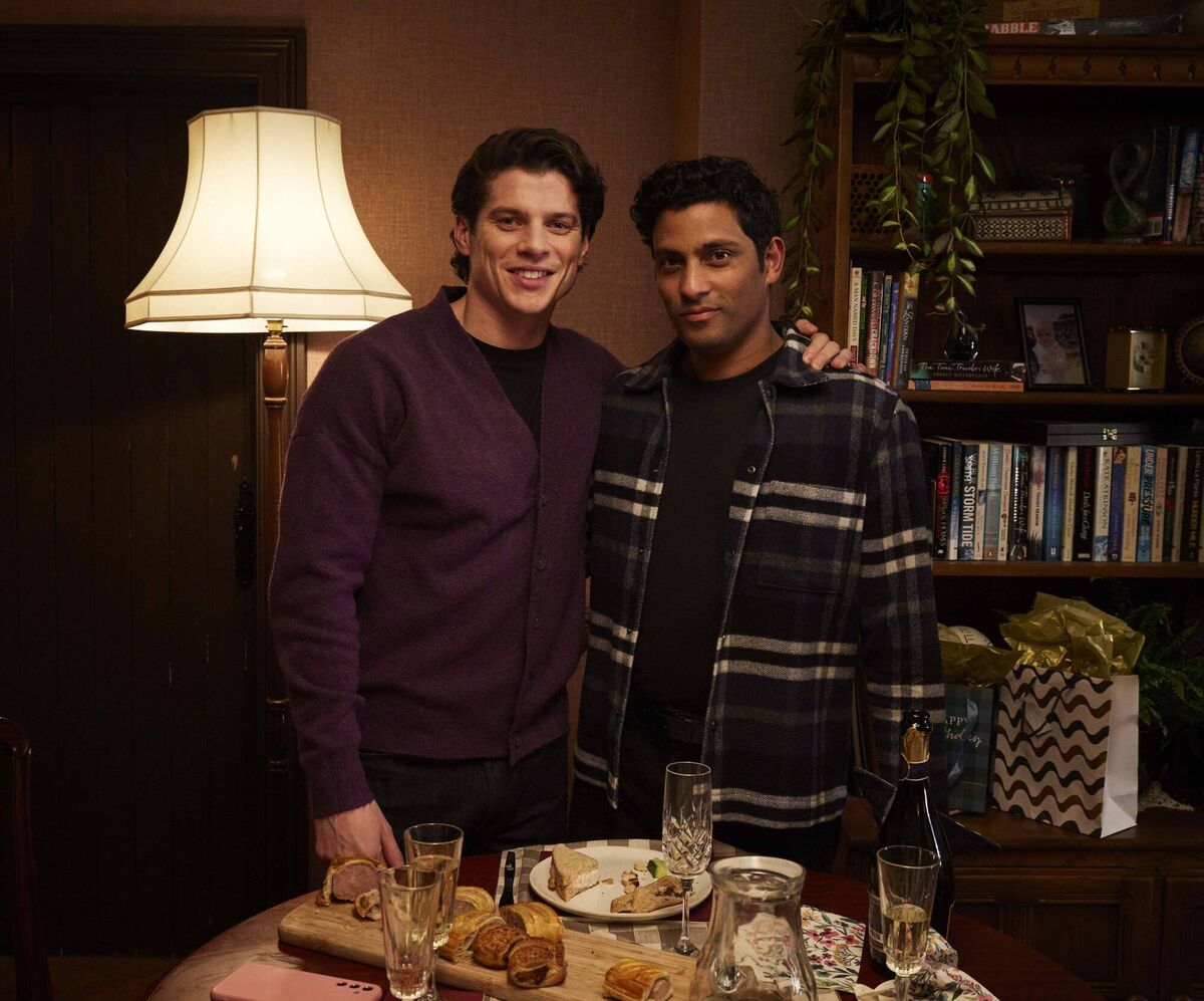 Lewis Cope as Kaden Barrie and Shane Zaza as Dan in Forever Home. Picture: Helen Williams/ Channel 5 Lewis Cope as Kaden Barrie and Shane Zaza as Dan in Forever Home. Picture: Helen Williams/ Channel 5