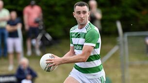 <p> Tomas O’Brien moves the ball through midfield for Valley Rovers in the McCarthy Insurance Group Premier Senior Football championship. Pic: Larry Cummins</p>