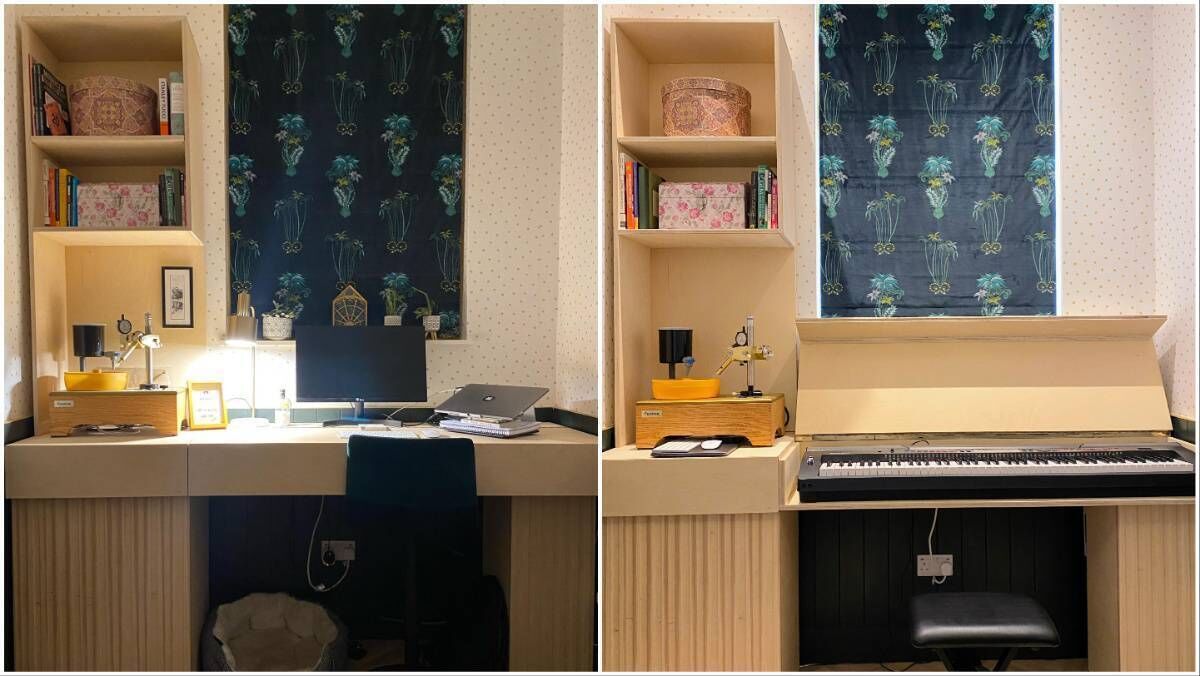 Jennifer's desk. Jennifer's desk.