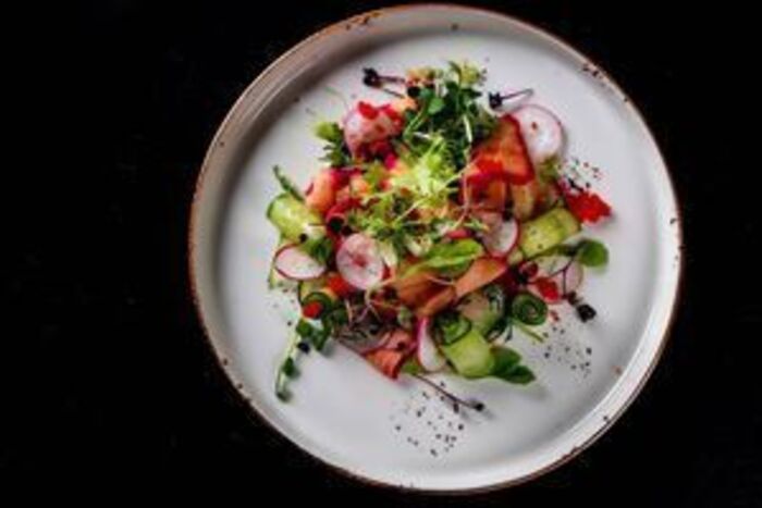 Max Rocha's Courgette, Apricot, Stracciatella and Roast Almonds