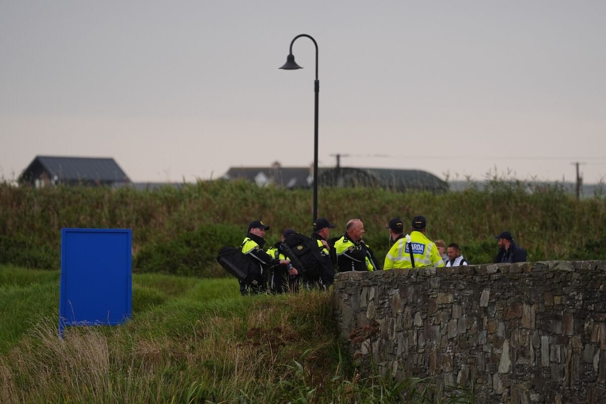 Garda at the Irish Open course in Doonbeg, Co Clare, ahead of US president Donald Trump's expected arrival at the weekend. Mr Trump is to visit Ireland on Saturday and Sunday where he will meet political leaders and also attend the Irish Open golf tournament. On Saturday, he will visit his ambassador Edward Walsh and speak to President Catherine Connolly in Áras an Uachtaráin. Picture: Brian Lawless/PA Wire Garda at the Irish Open course in Doonbeg, Co Clare, ahead of US president Donald Trump's expected arrival at the weekend. Mr Trump is to visit Ireland on Saturday and Sunday where he will meet political leaders and also attend the Irish Open golf tournament. On Saturday, he will visit his ambassador Edward Walsh and speak to President Catherine Connolly in Áras an Uachtaráin. Picture: Brian Lawless/PA Wire