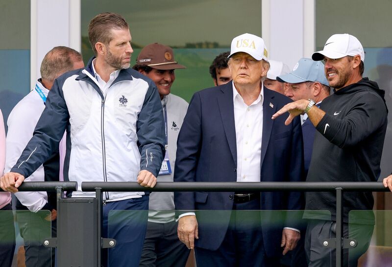 Cold Corporation Riddle Riddle Donald Trump lands at Doonbeg as the golfers keep on golfing at Irish Open