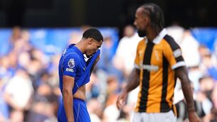 <p>Chelsea's Levi Colwill appears dejected after the Premier League match at Stamford Bridge. Pic: John Walton/PA Wire.</p> <p>Chelsea's Levi Colwill appears dejected after the Premier League match at Stamford Bridge. Pic: John Walton/PA Wire.</p>