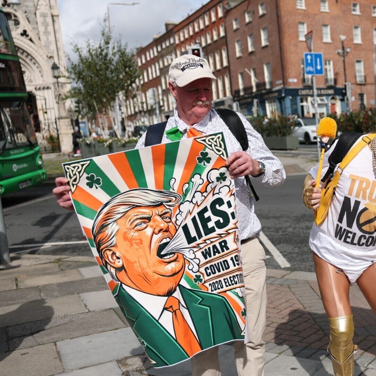 irishexaminer.com - Mick Clifford - Mick Clifford: Protesters in Dublin tell Donald Trump they're 'scarlet for yer ma'