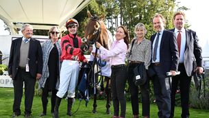 <p>Immutable and Luke McAteer won the Irish Stallion Farms EBF Petingo Handicap for Gerard Kervick and Joe Murphy. Pic: Healy Racing Photo.</p> <p>Immutable and Luke McAteer won the Irish Stallion Farms EBF Petingo Handicap for Gerard Kervick and Joe Murphy. Pic: Healy Racing Photo.</p>