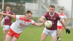<p>Jack Sweeney (Iveleary) and Maurice O'Keeffe (Rockchapel) contest the ball during the MIG Co. Premier IFC at Banteeer. Pic: John Tarrant. </p> <p>Jack Sweeney (Iveleary) and Maurice O'Keeffe (Rockchapel) contest the ball during the MIG Co. Premier IFC at Banteeer. Pic: John Tarrant. </p>