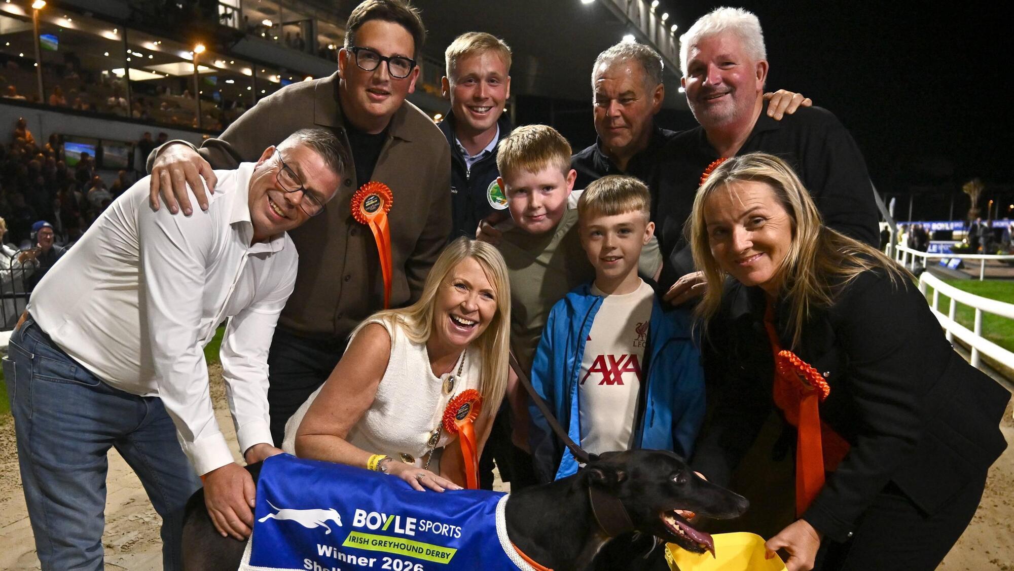 Graham Holland completes a hat-trick of Greyhound Derby wins at Shelbourne ...