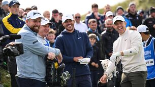 <p>Rory McIlroy: 'If Shane goes on to win today, that will bring even more attention in a good way.' Pic: Ramsey Cardy/Sportsfile</p>