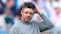 Rory McIlroy after finishing his round on the eighteenth green 13/9/2026
