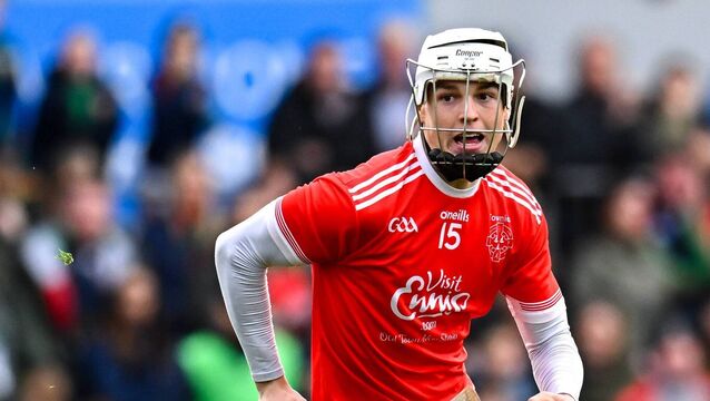 <p>Marco Cleary completed his hat-trick injury time for Éire Óg against Wolfe Tones. Pic: Piaras Ó Mídheach/Sportsfile</p>