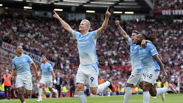 <p>Pro Ref has made contact with Manchester United to acknowledge an “error of judgment” relating to Erling Haaland’s winning goal in the Manchester derby. Pic: Peter Byrne/PA Wire.</p>