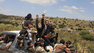 The move tightens the rebels’ grip on key shipping routes (AP Photo/STR)